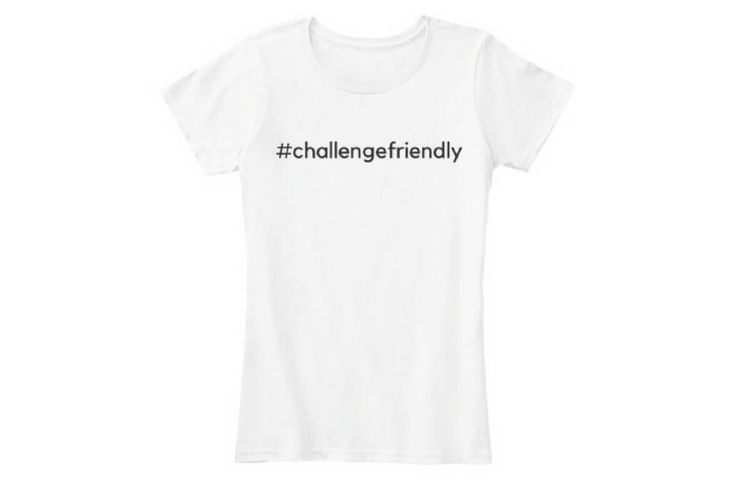 #challengefriendly - T-Shirt - White